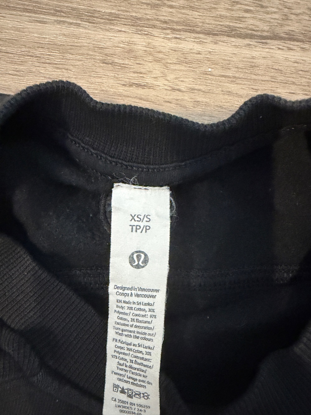 lululemon athletica Black Crewneck Sweatshirt with Tag - Picture 3 of 4